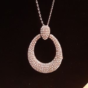 LANE BRYANT LONG SILVER NECKLACE